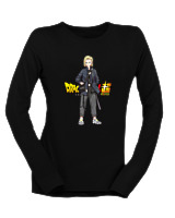 Μακρυμάνικο Μακό Γυναικείο - Android 18 - Color Thumbnail Μαύρο
