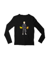 Μακρυμάνικο Μακό Παιδικό - Android 18 - Color Thumbnail Μαύρο