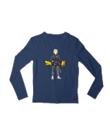 Μακρυμάνικο Μακό Παιδικό - Android 18 - Color Thumbnail Σκούρο Μπλε