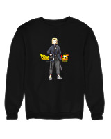 Φούτερ χωρίς κουκούλα Γυναικείο - Android 18 - Color Thumbnail Μαύρο