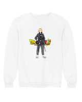 Φούτερ χωρίς κουκούλα Γυναικείο - Android 18 - Color Thumbnail 'Ασπρο