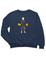Φούτερ χωρίς κουκούλα Παιδικό - Android 18 - Color Thumbnail Σκούρο Μπλε