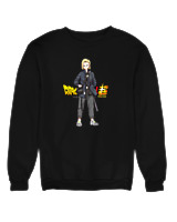 Φούτερ χωρίς κουκούλα Αντρικό - Android 18 - Color Thumbnail Μαύρο