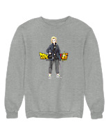 Φούτερ χωρίς κουκούλα Αντρικό - Android 18 - Color Thumbnail Γκρι Μελανζέ