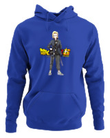 Φούτερ με κουκούλα Γυναικείο - Android 18 - Color Thumbnail Μπλε Ρουά