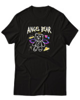 T-Shirt Αντρικό - Angel Bear - Color Thumbnail Μαύρο