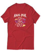 T-Shirt Αντρικό - Angel Bear - Color Thumbnail Κόκκινο
