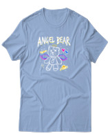 T-Shirt Αντρικό - Angel Bear - Color Thumbnail Γαλάζιο