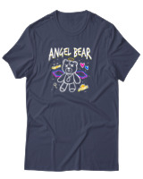 T-Shirt Αντρικό - Angel Bear - Color Thumbnail Μπλε Γκρι