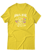 T-Shirt Αντρικό - Angel Bear - Color Thumbnail Χρυσό Κίτρινο