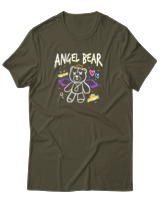 T-Shirt Αντρικό - Angel Bear - Color Thumbnail Χακί