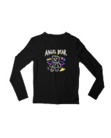 Μακρυμάνικο Μακό Παιδικό - Angel Bear - Color Thumbnail Μαύρο