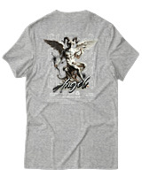 T-Shirt Αντρικό - Angel - Color Thumbnail Γκρι Μελανζέ