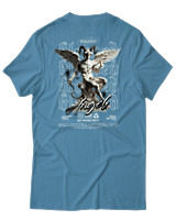 T-Shirt Αντρικό - Angel - Color Thumbnail Τιρκουάζ