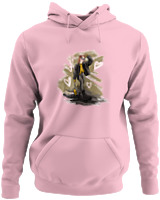 Φούτερ με κουκούλα - Angel On Street Mode - Color Thumbnail Pink