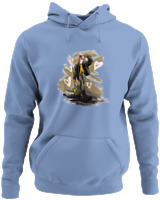 Φούτερ με κουκούλα - Angel On Street Mode - Color Thumbnail Blue Carolina