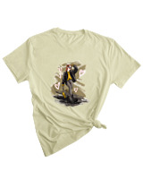T-Shirt Woman Fashion Γυναικείο - Angel On Street Mode - Color Thumbnail SAGE GREEN