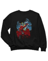 Φούτερ χωρίς κουκούλα Παιδικό - Angel Vs Demonio - Color Thumbnail Μαύρο