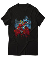 T-Shirt  Γυναικείο - Angel Vs Demonio - Color Thumbnail Μαύρο