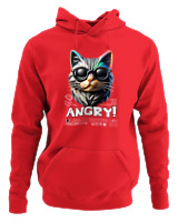 Φούτερ με κουκούλα Αντρικό - Angry - Color Thumbnail Κόκκινο