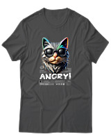 T-Shirt Αντρικό - Angry - Color Thumbnail Ανθρακί