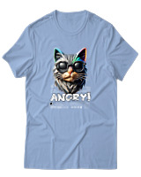 T-Shirt Αντρικό - Angry - Color Thumbnail Γαλάζιο