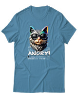 T-Shirt Αντρικό - Angry - Color Thumbnail Τιρκουάζ