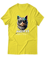 T-Shirt Αντρικό - Angry - Color Thumbnail Κίτρινο