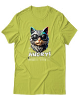 T-Shirt Αντρικό - Angry - Color Thumbnail Λαχανί