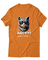 T-Shirt Αντρικό - Angry - Color Thumbnail Πορτοκαλί