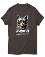 T-Shirt Αντρικό - Angry - Color Thumbnail Καφέ