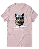 T-Shirt Αντρικό - Angry - Color Thumbnail Απαλό Ροζ