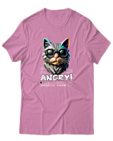 T-Shirt Αντρικό - Angry - Color Thumbnail Ροζ