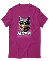 T-Shirt Αντρικό - Angry - Color Thumbnail Φουξια
