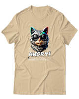 T-Shirt Αντρικό - Angry - Color Thumbnail Μπεζ