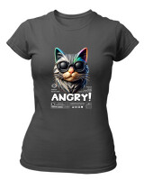 T-Shirt Στενή Γραμμή - Angry - Color Thumbnail Ανθρακί