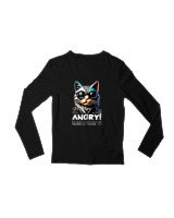 Μακρυμάνικο Μακό Παιδικό - Angry - Color Thumbnail Μαύρο