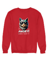Φούτερ χωρίς κουκούλα Αντρικό - Angry - Color Thumbnail Κόκκινο