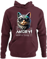 Φούτερ με κουκούλα - Angry - Color Thumbnail Marron