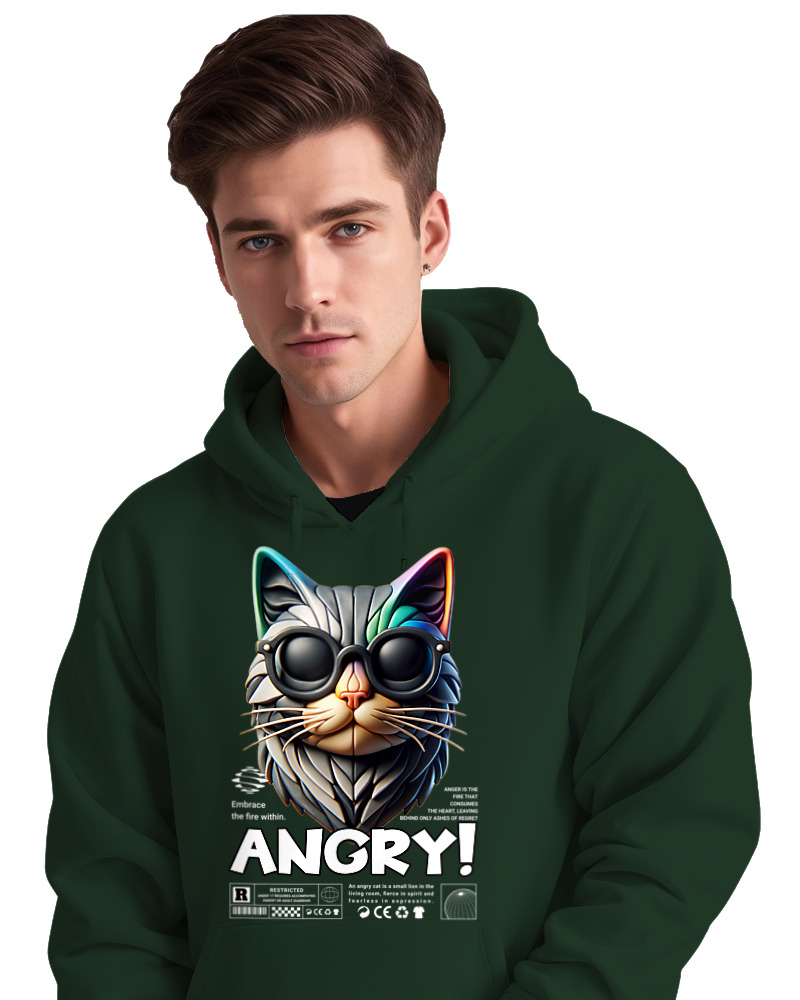Φούτερ με κουκούλα - Angry - Image 2