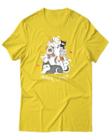 T-Shirt Αντρικό - Animal Lover - Color Thumbnail Χρυσό Κίτρινο