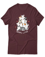 T-Shirt Αντρικό - Animal Lover - Color Thumbnail Μπορντό