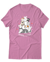 T-Shirt Αντρικό - Animal Lover - Color Thumbnail Ροζ