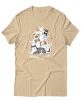 T-Shirt Αντρικό - Animal Lover - Color Thumbnail Μπεζ