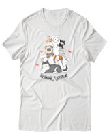 T-Shirt Αντρικό - Animal Lover - Color Thumbnail Άσπρο
