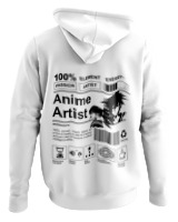Φούτερ με κουκούλα - Anime Artist - Color Thumbnail ΄Ασπρο