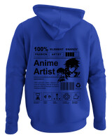Φούτερ με κουκούλα - Anime Artist - Color Thumbnail Μπλε Ρουά