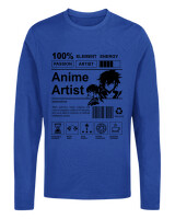 Μακρυμάνικο Μακό - Anime Artist - Color Thumbnail Μπλε Ρουά