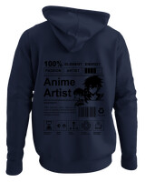 Φούτερ με κουκούλα - Anime Artist - Color Thumbnail Navy Blue