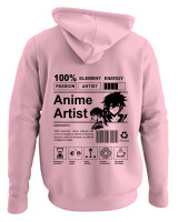 Φούτερ με κουκούλα - Anime Artist - Color Thumbnail Pink